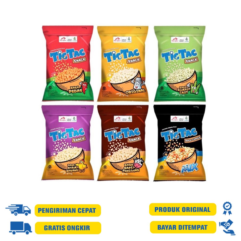 

Tic Tac Dua Kelinci Snack pilus 80 GR - sapi panggang|original|Pedas|Rumput laut|mix|ayam bawang