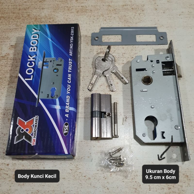 BODY KUNCI PINTU KECIL DAN SEDANG YSK | LOCK BODY YSK
