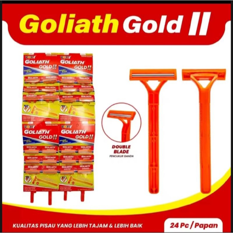 Silet Cukur Gold Goliath Power 2 isi 24