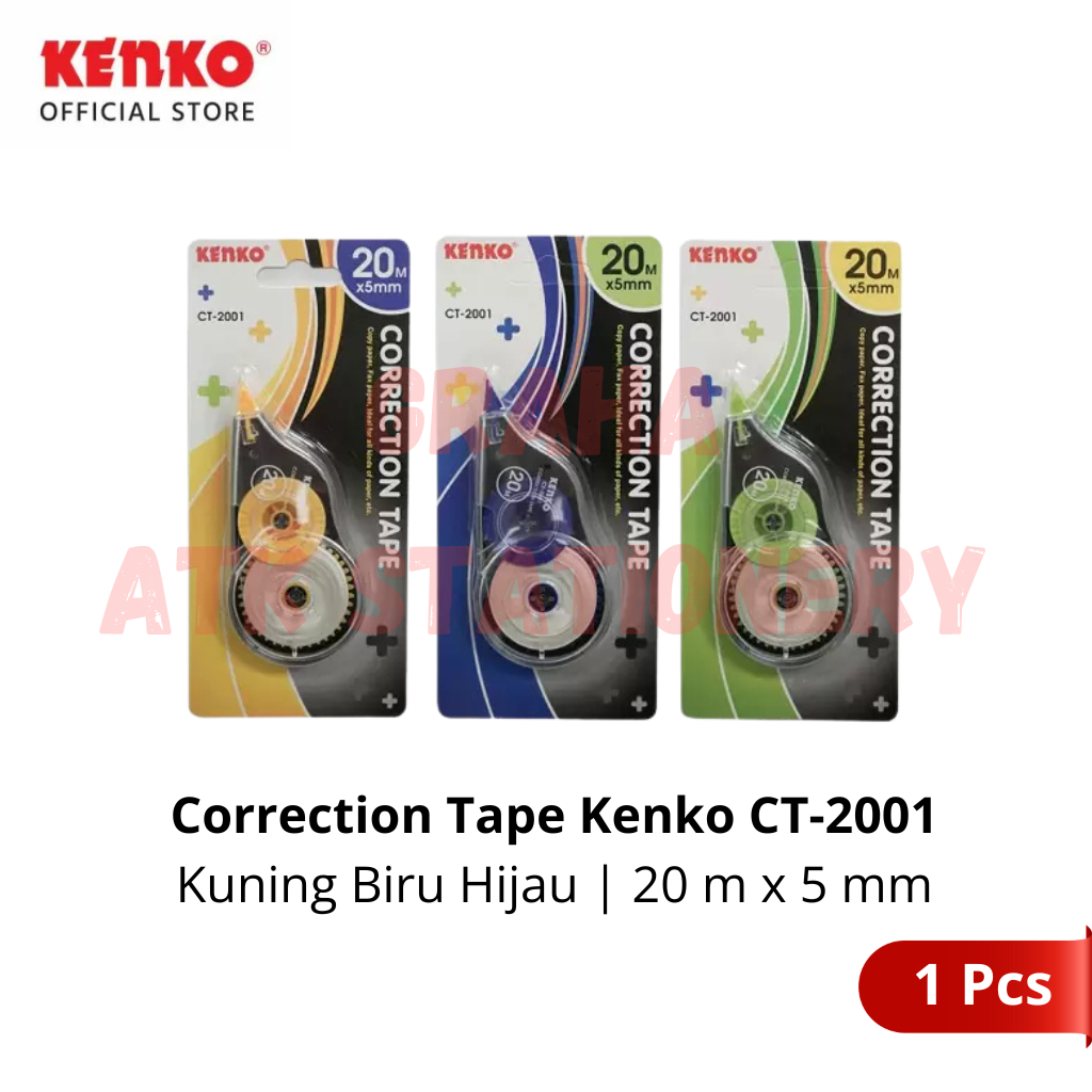 

[1 Pcs] Correction Tape Kenko CT-2001 / Penghapus Tipex Pita Kertas Kenko CT-2001