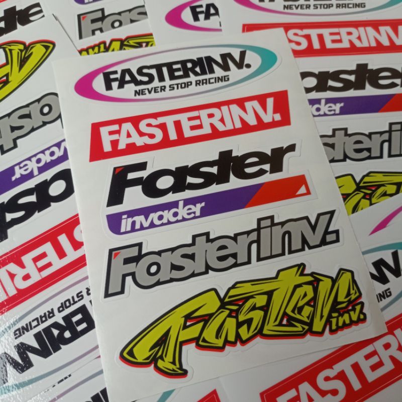 Stiker Faster Invader/ Fasterinv