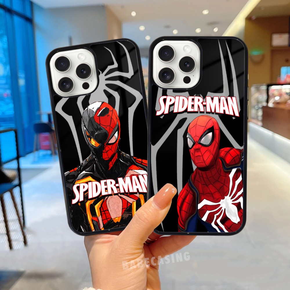 Casing Spider Man iPhone 15 Pro Max 15 Plus iPhone11 12 13 14 14Plus X XS Max XR All Type Smartphone