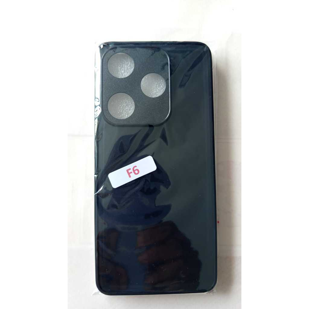 Case Poco F6 Temperedglass Rubber sublimasi polos custom casing HP