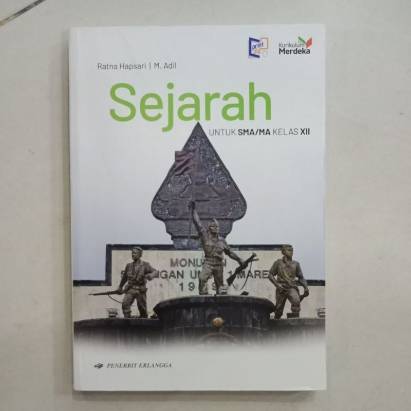 Sejarah 3 SMA kls XII Kurikulum Merdeka Erlangga