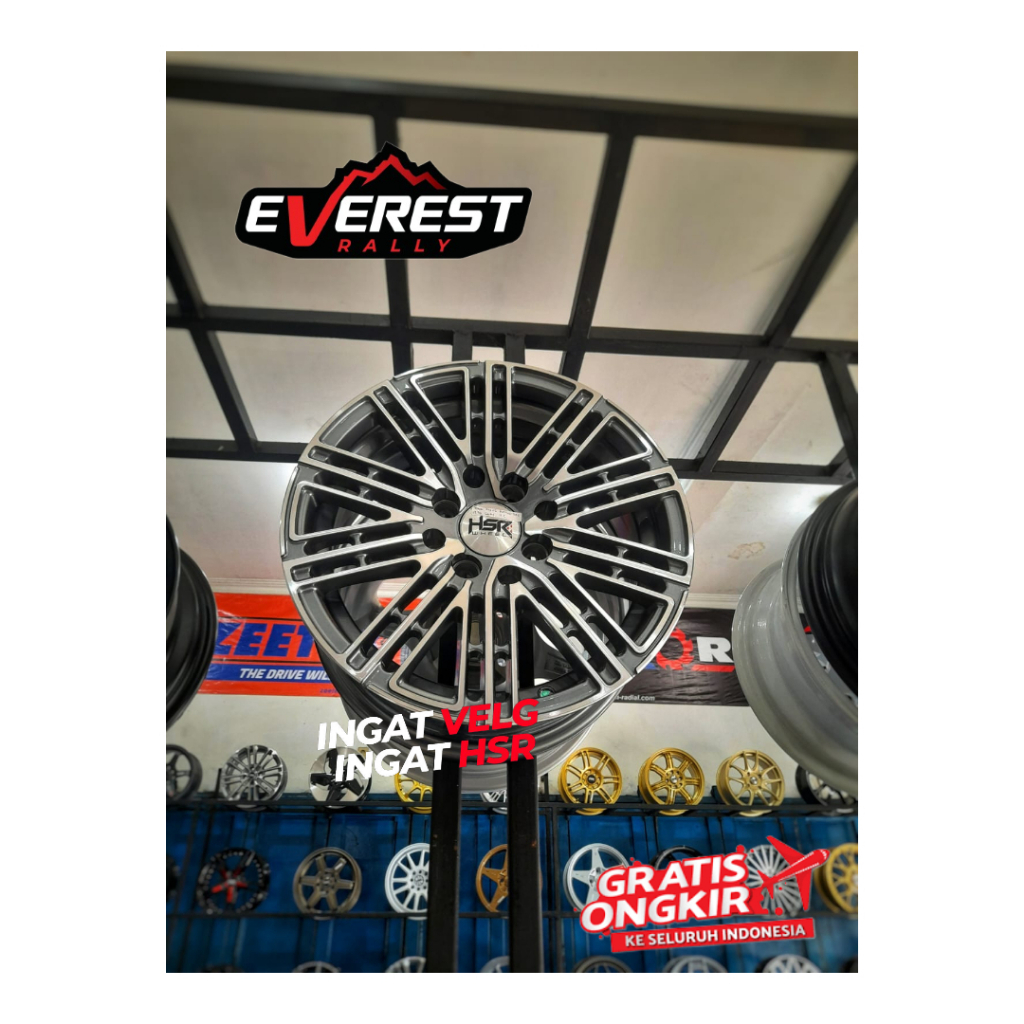 VELG RACING HSR TOMOK RING 14 BAUT 4 UNTUK MOBIL SIGRA, SIRION