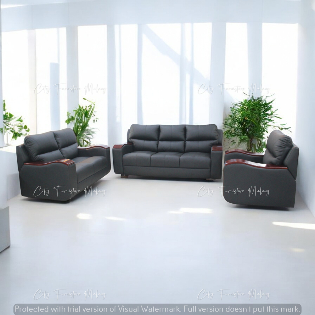 Sofa minimalis aesthetic satu set 321 premium murah promo malang vasili