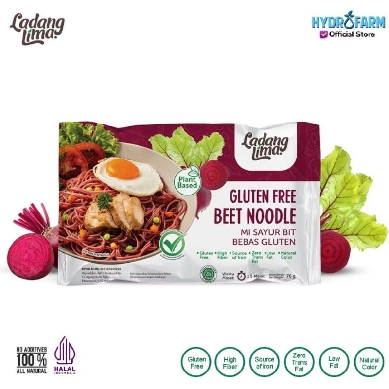 

Ladang Lima - Beet Veggie Noodle / Mie Sayur Beet Gluten Free