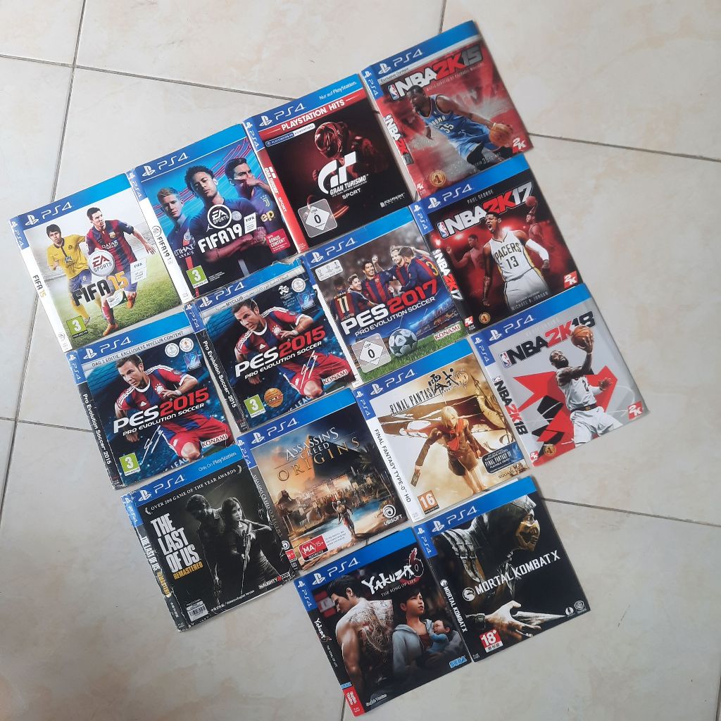 Sampul Cover Kaset BD PS4 Original