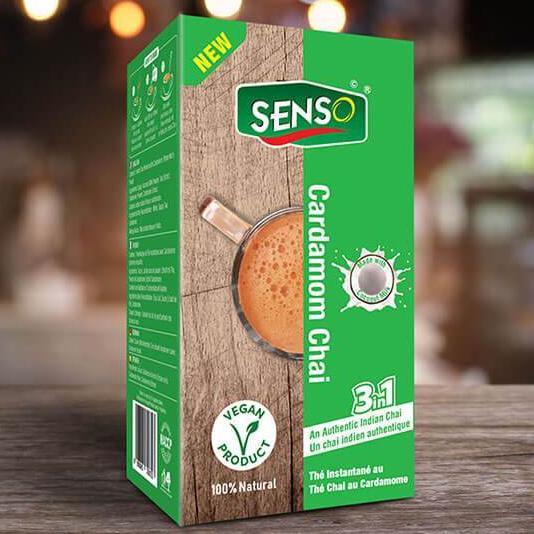 

CARDAMOM CHAI 3in1 SENSO 220G INSTANT CHAI TEA LATTE / Teh Kapulaga Alami