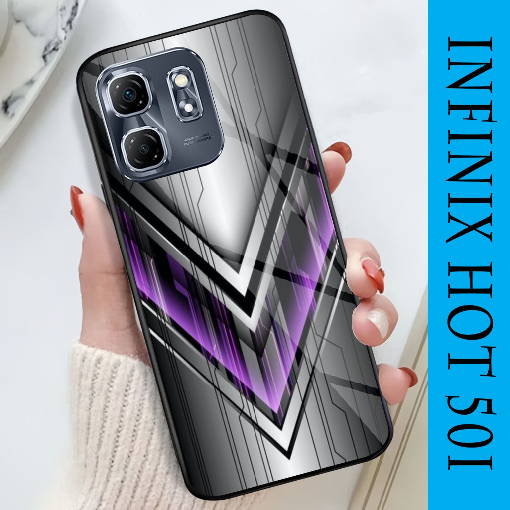 Softcase Glossy Glass Infinix Hot 50i Terbaru [GSC5 ] Casing Handphone Infinix Hot 50i - Pelindung H