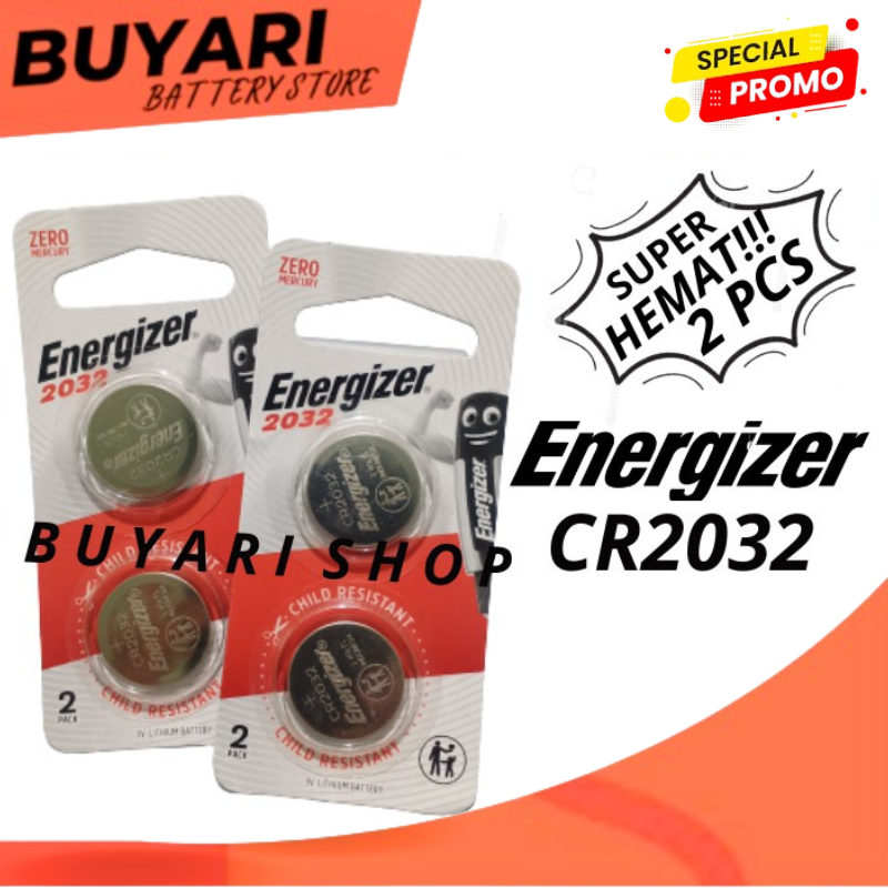 SUPER HEMAT Baterai Batre Batrai Batrei CMOS Energizer CR2032 Laptop PC Baterai Timbangan Digital ba