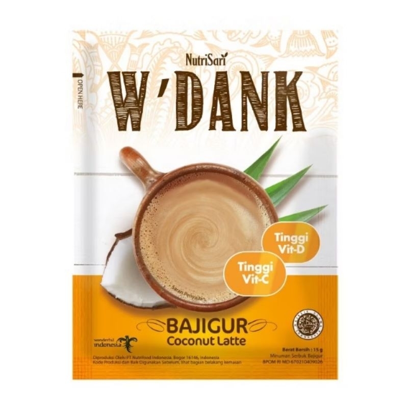 

Nutrisari W'DANK Coconut Latte Bajigur 4 Sachet x 15g