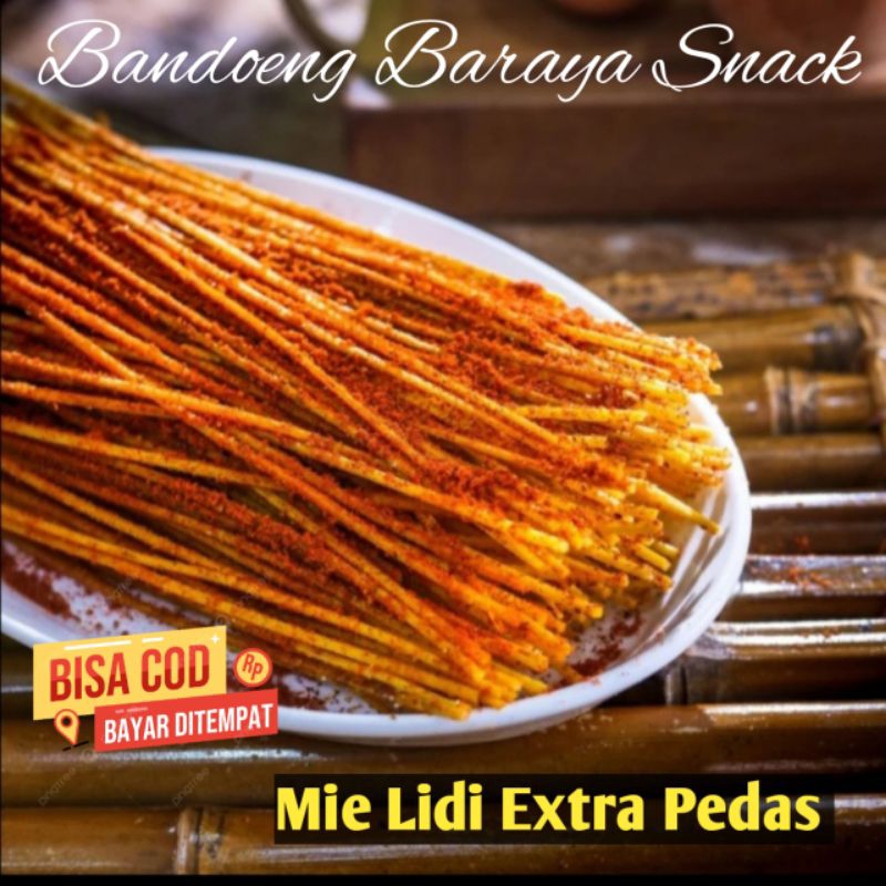 

Mie Lidi Extra Pedas Jadul 500ml Bandoeng Baraya Snack