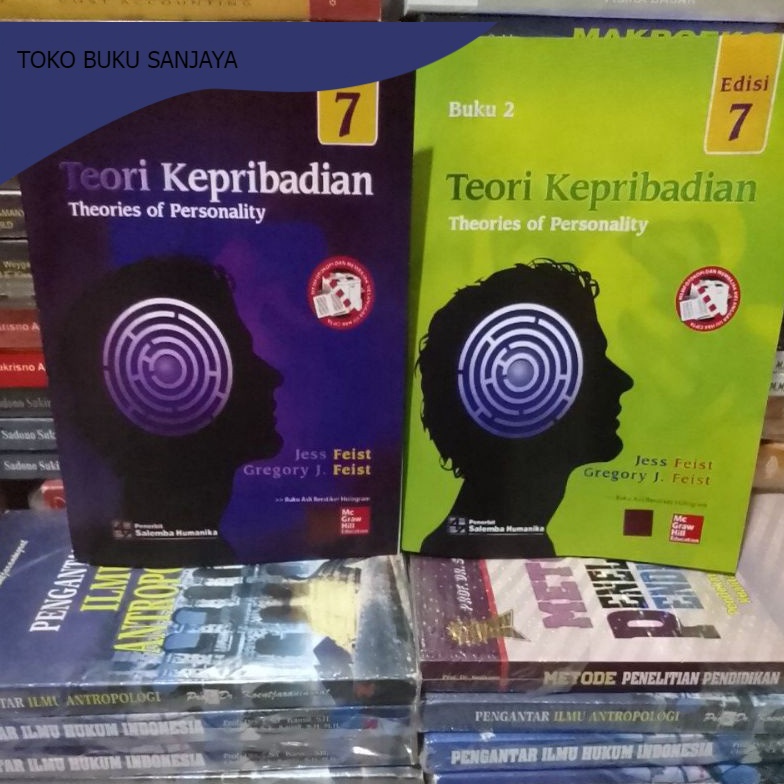 Satu set Buku Teori Kepribadian edisi 7 buku 1 dan 2 by Jess Feist ART S6I8