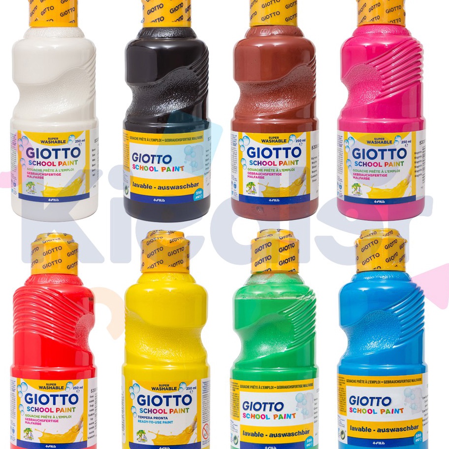 

Terjangkau Giotto Washable School Paint 25 ML Cat Lukis Anak Gambar