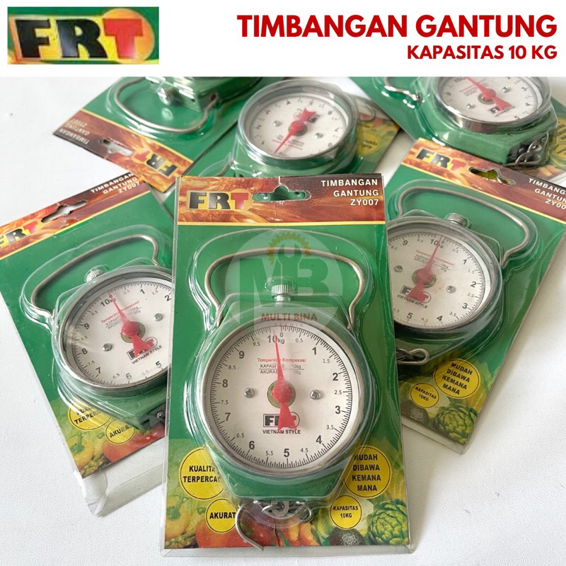 FRT Timbangan Gantung Jarum Mini Kecil 10 KG / Timbangan Buah Daging Bunga Laundy Mancing