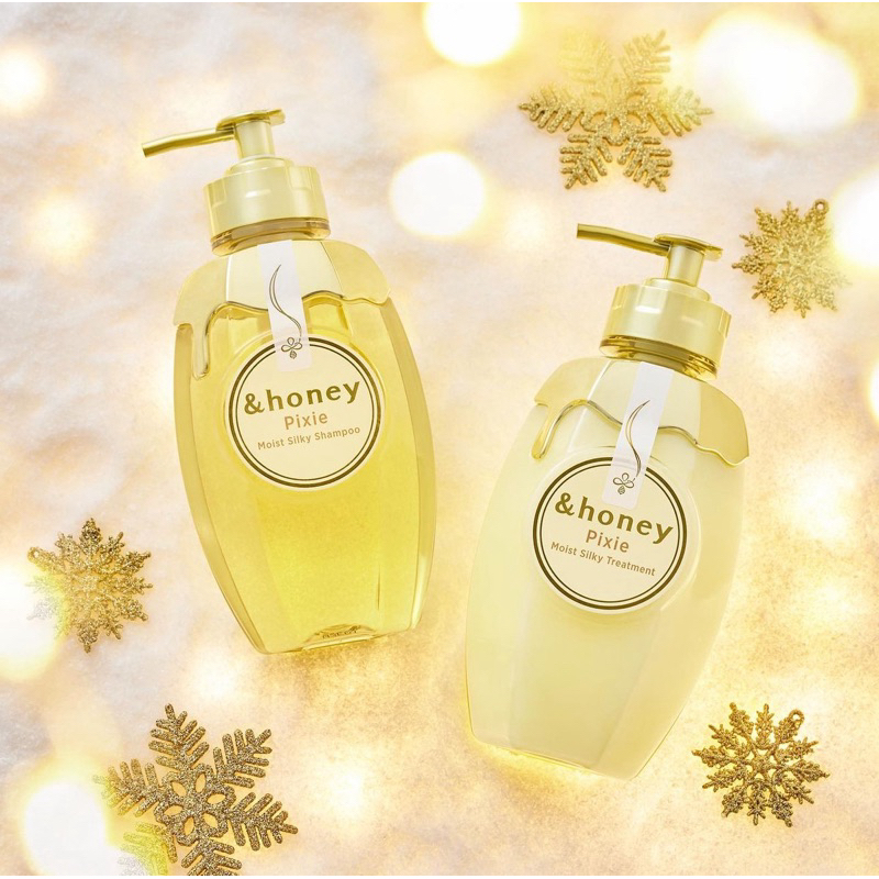 &honey pixie moist silky shampoo conditioner japan original 100%