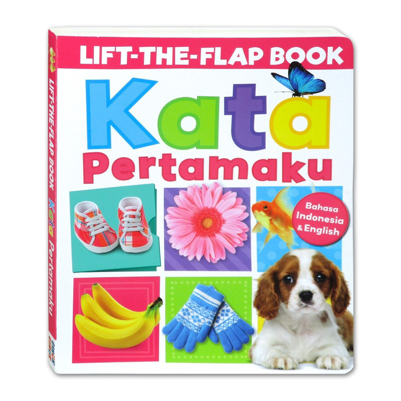 KATA PERTAMAKU Lift-the-Flap Board Book (Bahasa Indonesia & English) - Buku Edukasi Kata Pertama [Gi