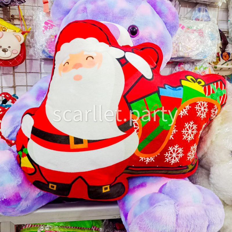 BANTAL NATAL SANTA CLAUS MERRY CHRISTMAS KADO NATAL DEKORASI HIASAN XMAS BONEKA KADO ANAK DEWASA REM