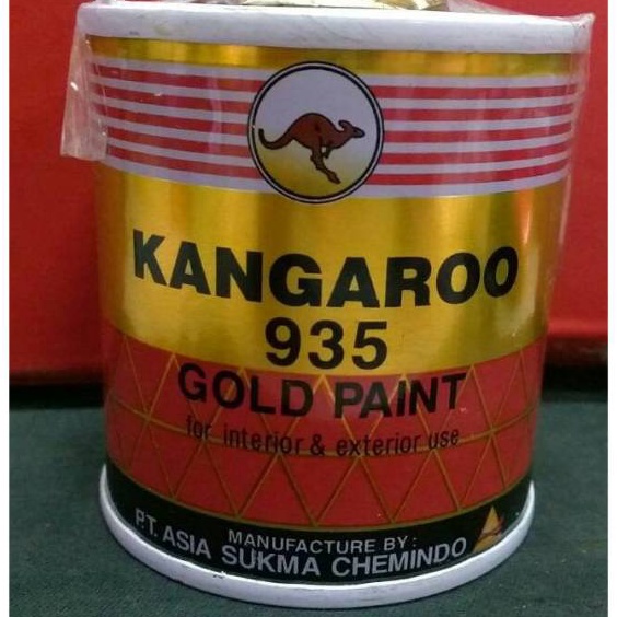 

Bonuskan CAT WARNA EMAS KANGAROO GOLD 935 1 ML CAT MINYAK BESI LOGAM TERALIS