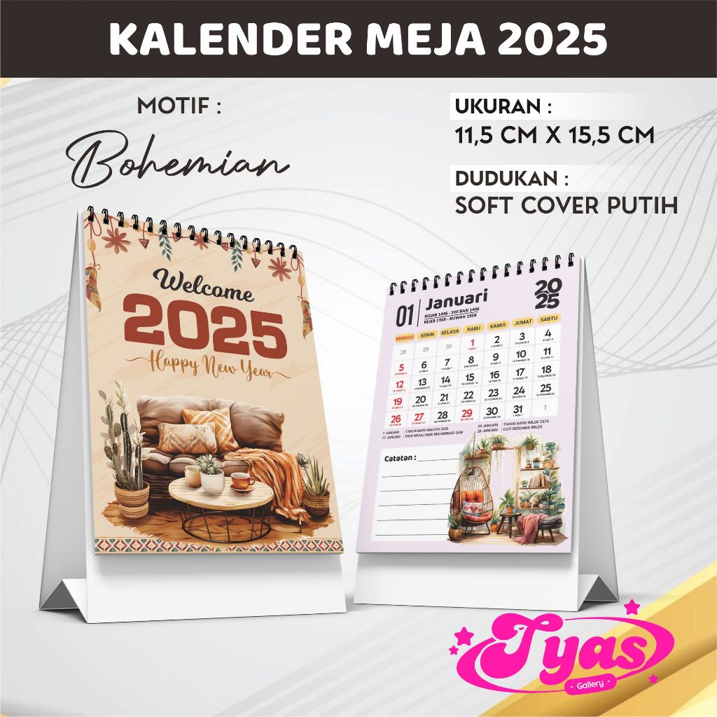 

KALENDER 2025 Aestethic Cute Murah - Kode : TY - Bohemian