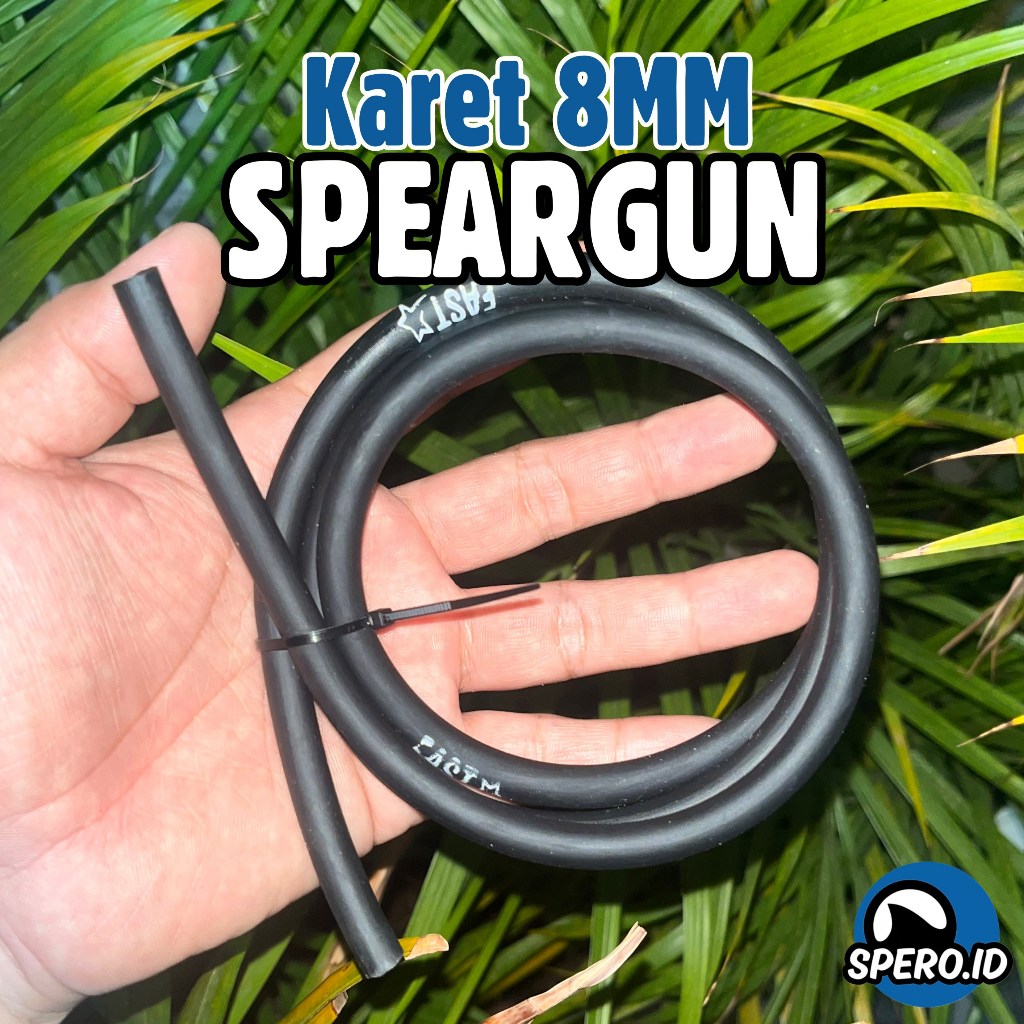 KARET 8MM KARET PANAH IKAN SUNGAI FULL HITAM PREMIUM FAST