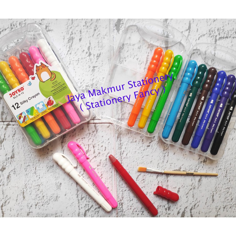 

Flash Sale Crayon Halus Silky Crayon Joyko 12 warna SLCA12 1 set