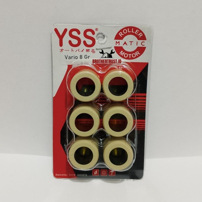 Roller Set Racing YSS 8 gram Beat Fi Vario 110 Scoopy Fi Beat Esp Vario Lama Vario Karbu Spacy Fi Ro