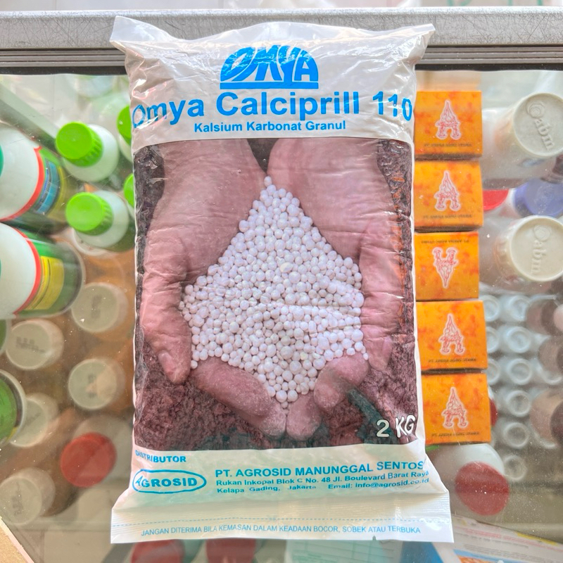 Pupuk Omya Calciprill 110 Pupuk Calcium Carbonat Granul 2kg