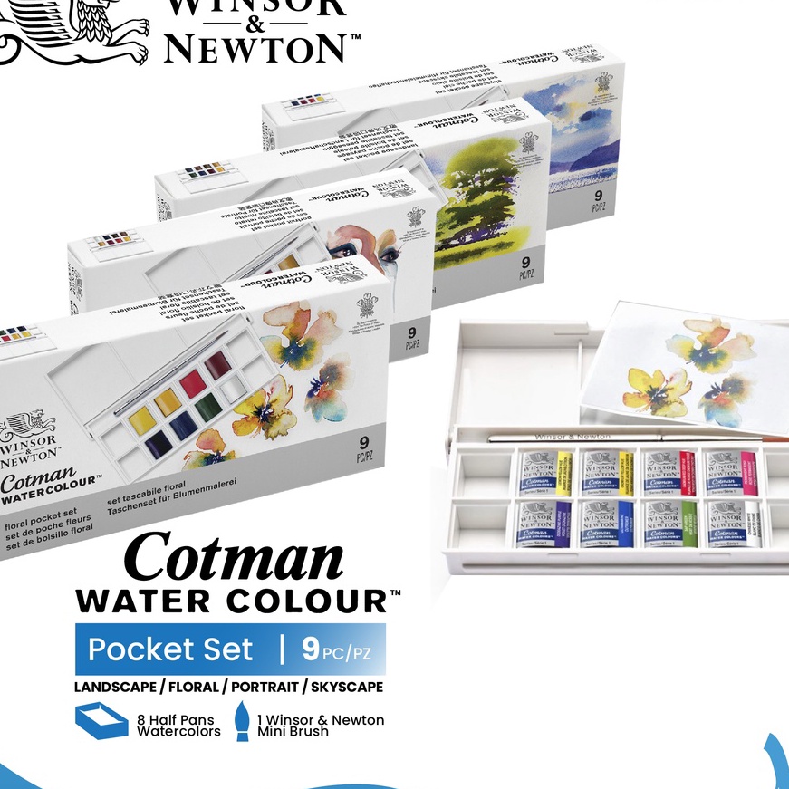 

Cashback Winsor ton Cotman Watercolor 8 Half Pan Pocket Set