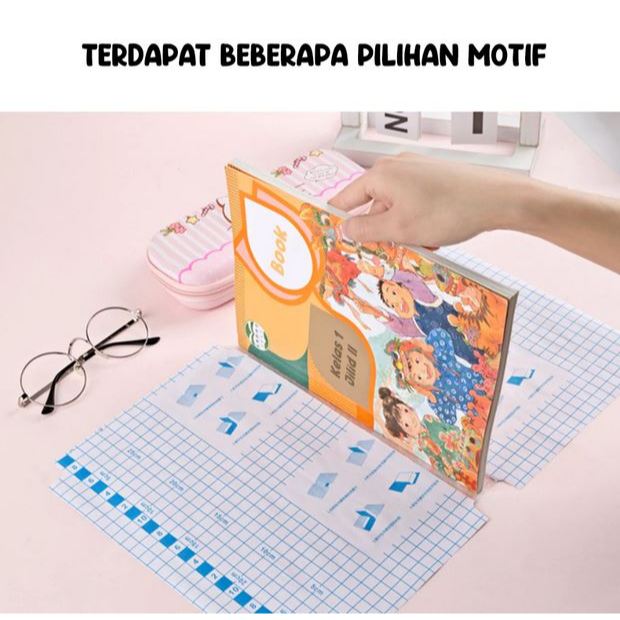 

Sampul Buku Plastik PVC Tahan Air Sampul Plastik Lks Film Pelindung Buku Tulis 10 Lembar