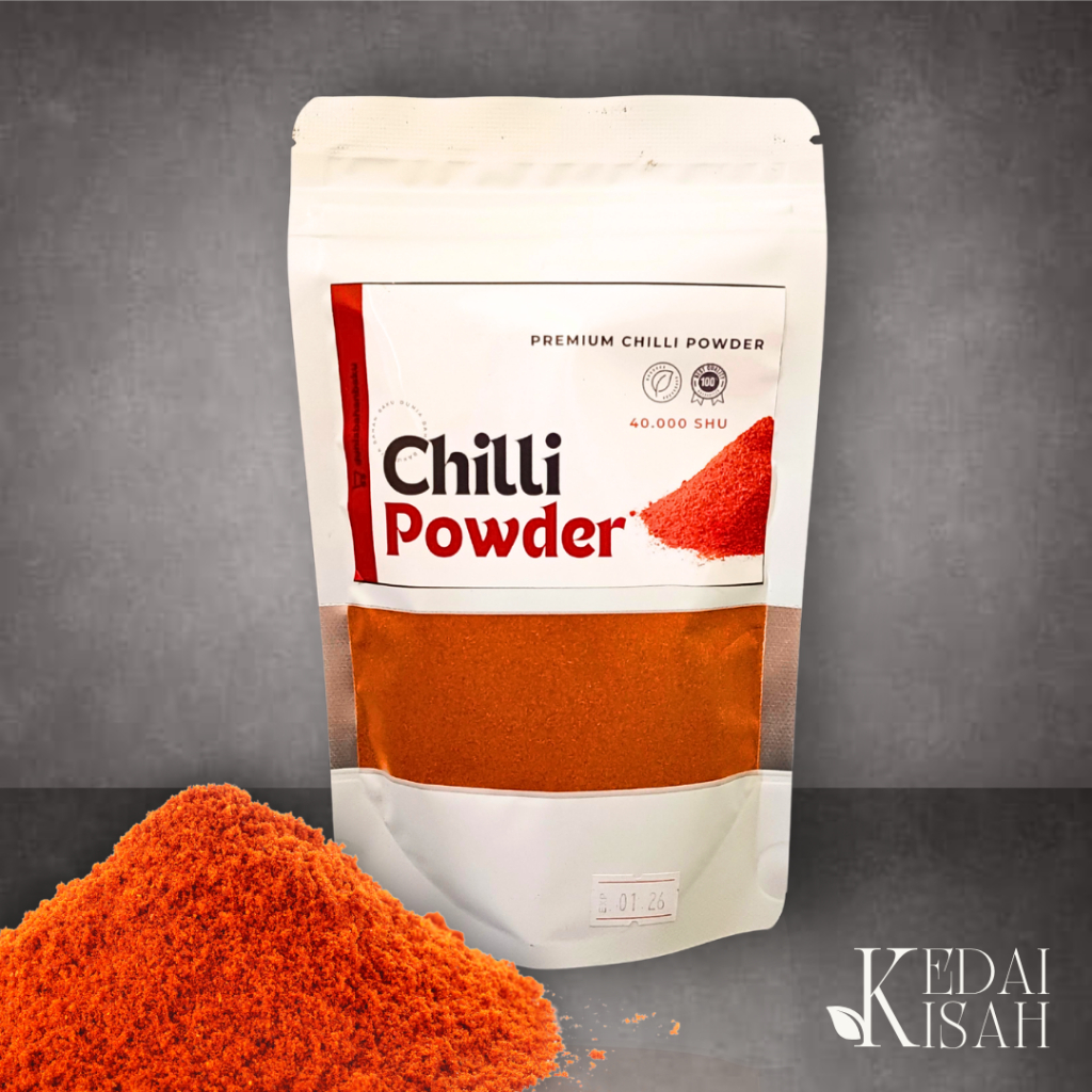 

Cabe bubuk / Chili Powder 100 g Premium Grade A 100% ASLI Tester Pack