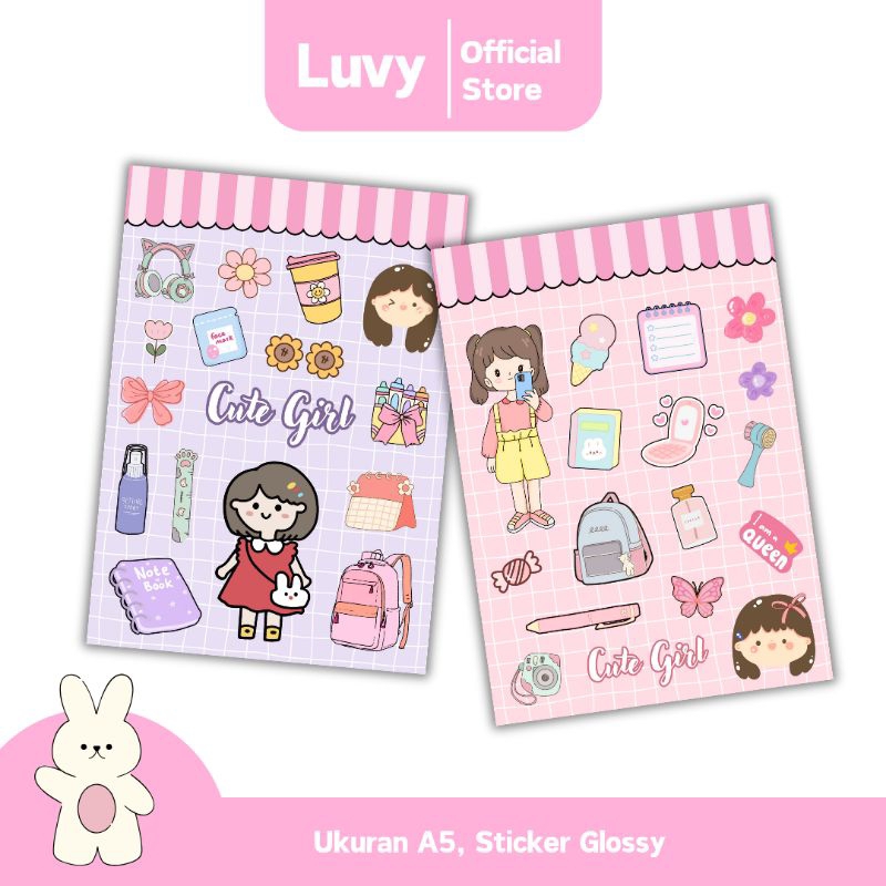 

sticker dekorasi jurnal tema cute girl / stiker dekorasi lucu tema cute girl / stiker dekorasi lucu