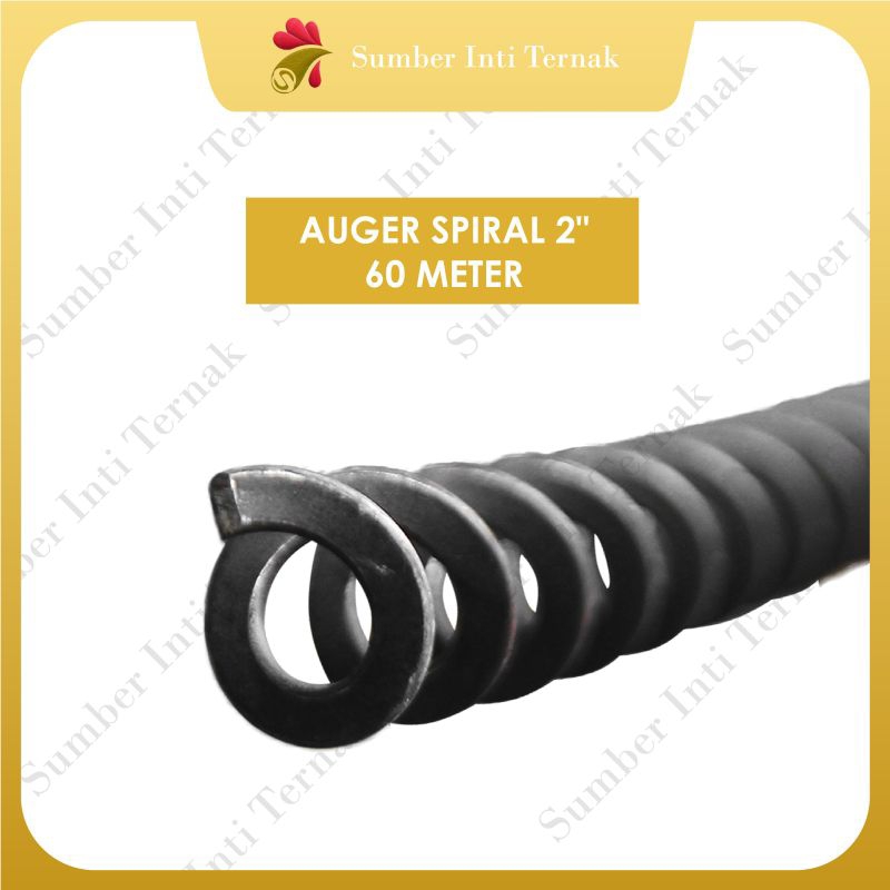 Auger Spiral 2"- 60 Meter  - Tarik Pakan Dalam Otomatis - Alat Ternak Ayam Unggas