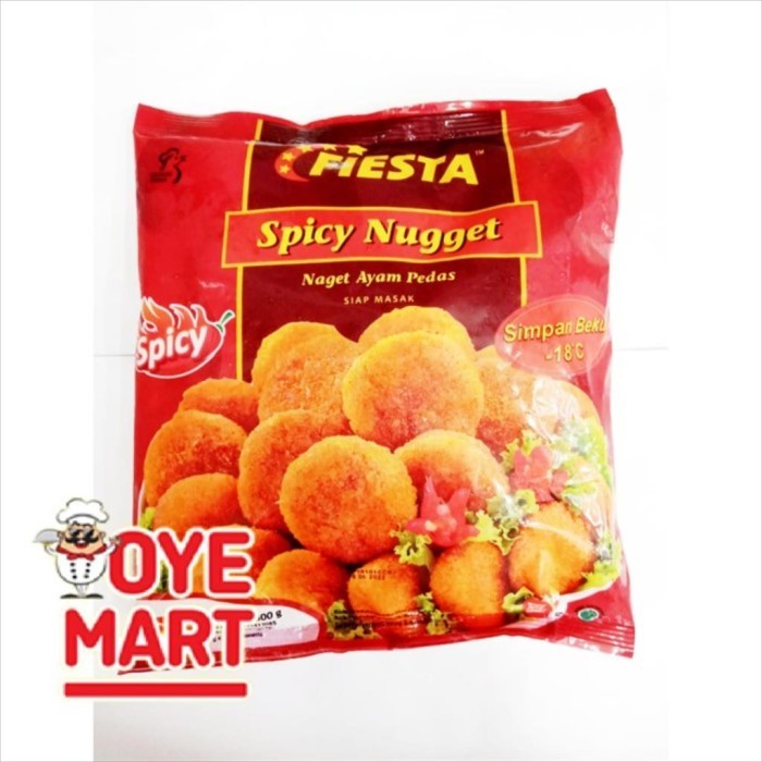 

FIESTA SPICY NUGGET 500GR / NAGET AYAM PEDAS