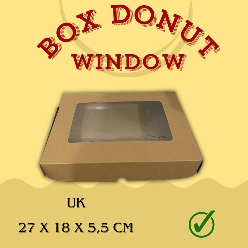 

BOX DONUT ISI 6 WINDOW - DUS DONAT ISI 6 WINDOW - KEMASAN DONAT