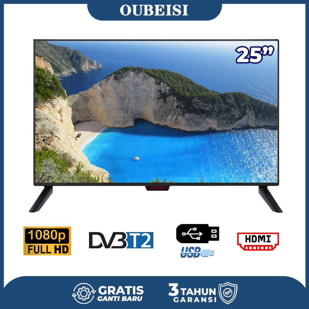 OUBEISI tv digital 21/22/2/24/25/27/30/32 inch LED tv Televisi(Model TCLG-W21/22/24/25/27/30inch)[Ga