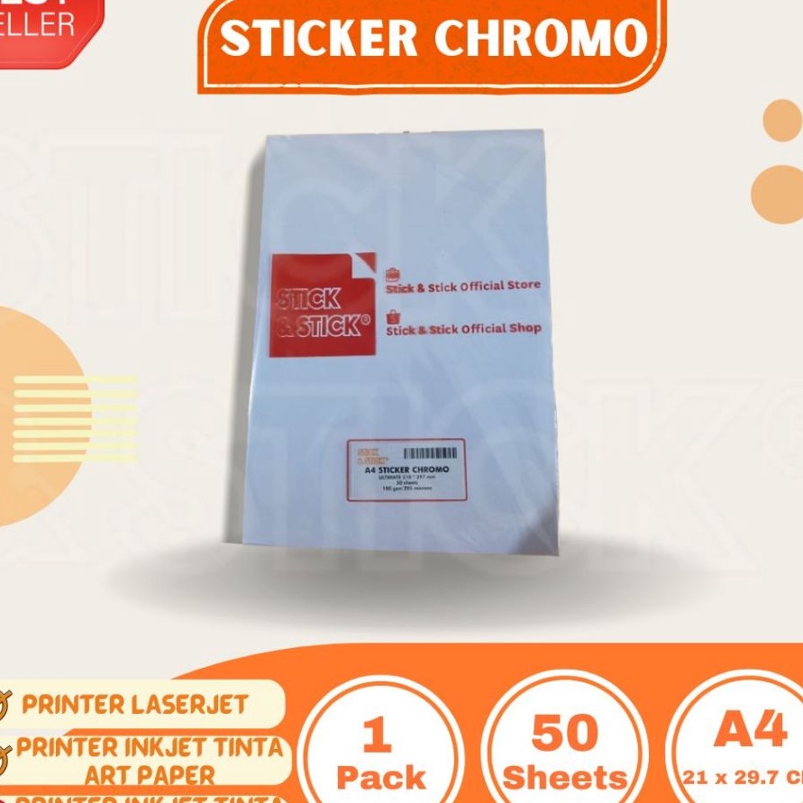 

Pilihan Sticker CHROMO Glossy A4 Isi 5 Lembar