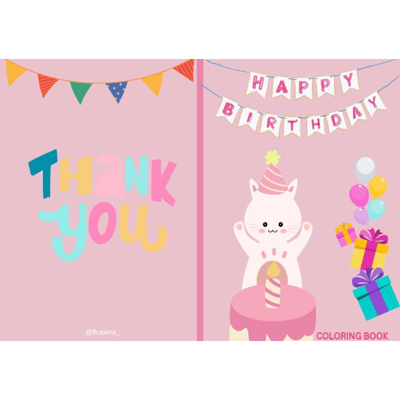 

MINI COLORING BOOK /buku mewarnai/ Souvenir Ulang Tahun anak /belajar mewarnai