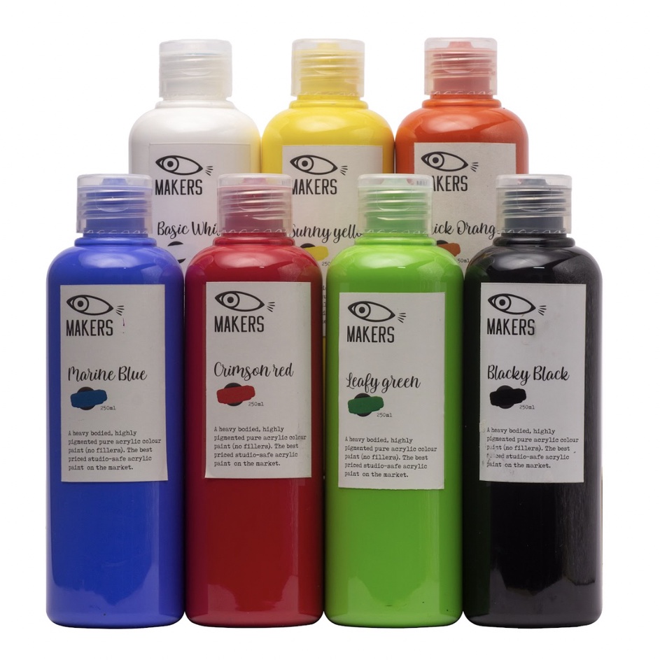 

HJ6 Acrylic Paint Set of 7 by MAKERS