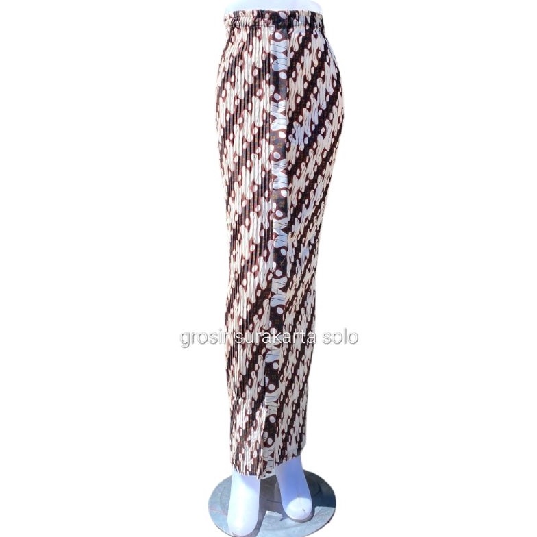 Rok Plisket wiru Batik Rok kondangan Rok wisuda Motif Parang Ayu ART GN2
