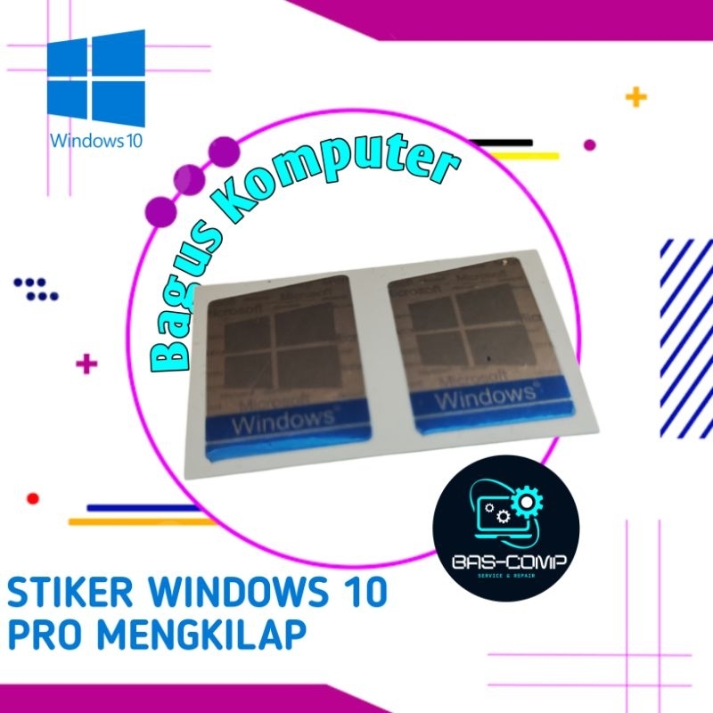 Stiker Windows 10 Pro