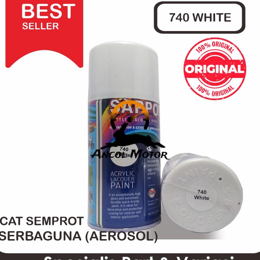 

Murah Sapporo 74 White Cat Semprot Saporo Paint Putih Standar