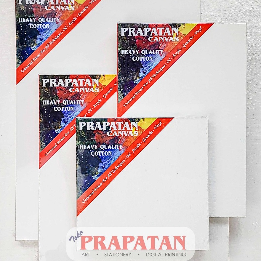 

Langka Kanvas lukis prapatan spanram 2x2cm