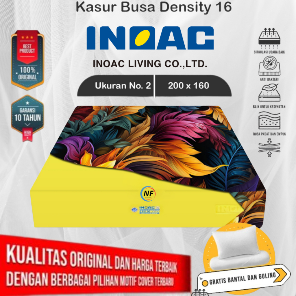 kasur matras busa inoac 160x200x20 INOAC EPV D16 GARANSI 10 TAHUN