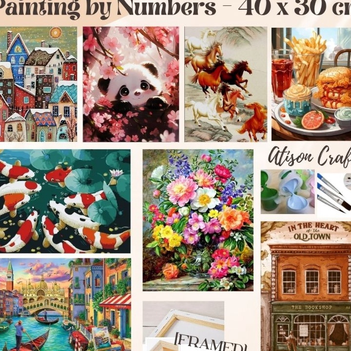 

Ekstra FRAMED Paint By Number 4 x 3 cm painting kit 4x3 cm