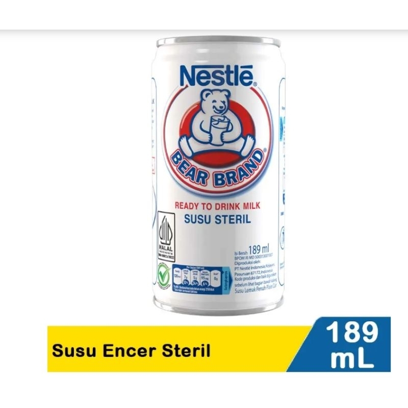 

NESTLE BEAR BRAND 189ML 30KALENG