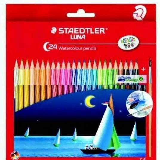 

HJ6 Pensil Warna Staedtler Luna Water Color Set 24 Warna