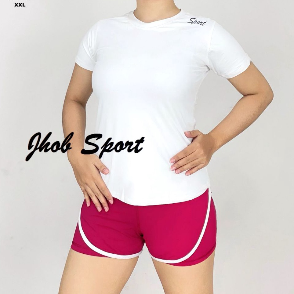 Garansi Pembayaran Setelan Hotpants JumboSetelan Pendek ZumbaPakaian Senam OutdoorSet Sexy WanitaBaj