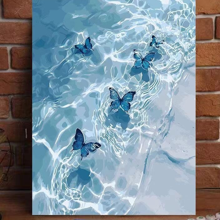 

FG2 4x5cm Canvas Paint By Number Kit Dital Oil Painting DIY Painting kit Lukisan